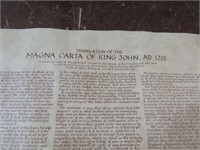 MAGNA CARTA OF KING JOHN, AD 1215