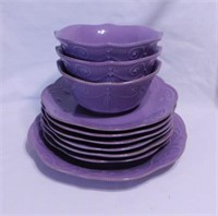 Lenox French Perle violet dinnerware: Serving