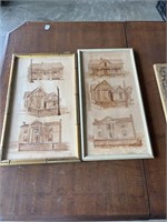 Hand drawn Historic Brownsville Homes