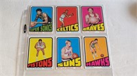 6 1972 73 Topps Basketball  Cards I