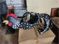 Chicken planter made of tires rubber 36x24x15