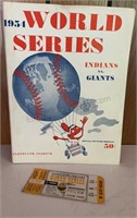 1954 World Series Giants  Indians Program GAME 4