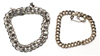 Sterling Charm Bracelets Lot of 2