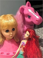 Vintage My Little Pony, Maddie Mod & Ariel Barbie