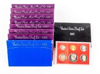 Coin Assorted United States Proof Sets in Boxes