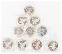 Coin (10) .999 Fine Silver Rounds Sunshine Mint