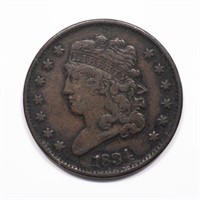 1834 Classic Head Half Cent