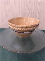 Small Yellowware Pie Crust Mixing Bowl