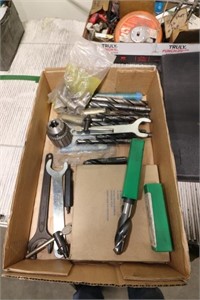Tray Lot - Drill Bits, Wrenches