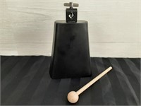 Percussion Cowbell with Wooden Bell Mallet