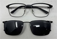 Easy Clip Eye Glass Frames With Sunglass Clip On