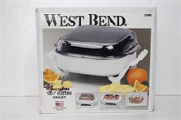 West Bend Glass Covered 10 1/4" Electric Skillet