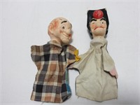 2 RUBBER HEAD PUPPETS