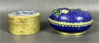 Two Vintage Chinese Trinket Boxes
