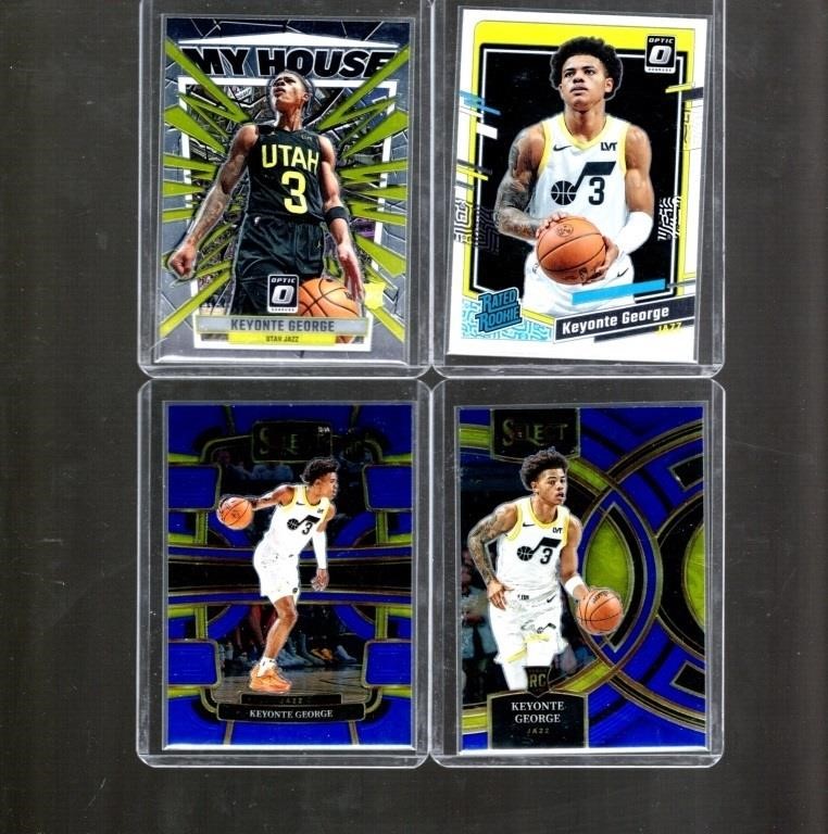 Lot of 4 Keyonte George RCs