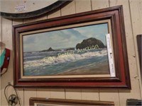 Oil on Canvas - Beach Scene