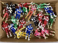 22pc Vtg MMPR Action Figures