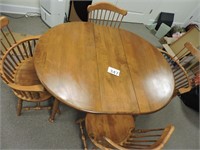 Haywood Wakefield Dining Table & 4 Chairs