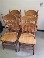4x Solid chair in good condition