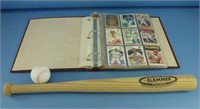 Binder with 15 pages of Various Baseball Cards