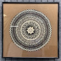 Vintage Framed Mandala - Rice Paper(?)