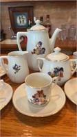 Vintage children's tableware tea coffee porcelain