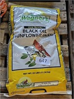 25lbs black oil sunflower seeds