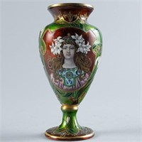 ALPHONSE MUCHA PORTRAIT VASE