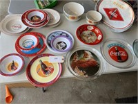 COCA COLA DISHES AND PLATTERS
