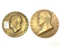2 Dwight D Eisenhower Bronze Presidential Medals