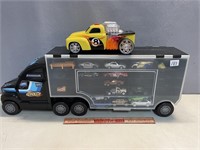 LARGE TRUCK TOY CAR HOLDER WITH TOYS