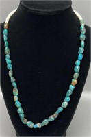 Vintage Navajo Turquoise & Shell necklace 20”