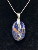 Sterling Silver Sunset Sodalight necklace 26”