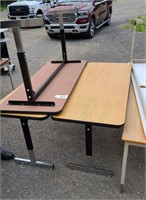 (3) 24"x60"  tables adjustable legs