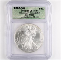 2000-(W) Silver Eagle ICG MS68