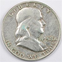 1958-D Franklin Half Dollar