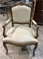 Chateau D Ax Italian Leather Arm Chair