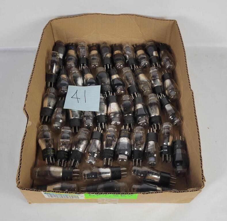 Box Of Type 41 Vacuum Tubes