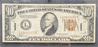 U.S. 1934 $10 Hawaii Note