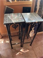 Marble top display stands