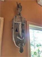 African style carved wall hanging