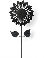 Metal Sunflower Kinetic Wind Spinner 6'11"T