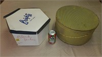 (2) Hat Boxes w/ Hats