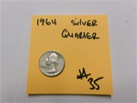 1964 silver quarter