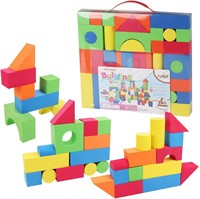 WONDER BLOCKS Foam Softie-Blocks for Kids  70 Piec
