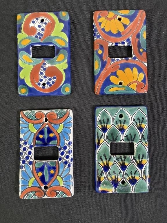 Hand Painted Mexican Talavera Switch Plates