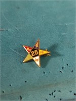 Order of the Eastern Star Vintage Enamel Pin