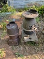 2 antique stoves