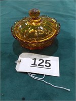 Coin Pattern Covered Candy Dish