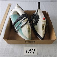 Two Electric Steam Irons